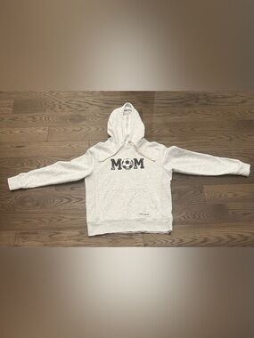 Life Is Good Women's Small Soccer Ball MOM Simply True Fleece Hoodie
